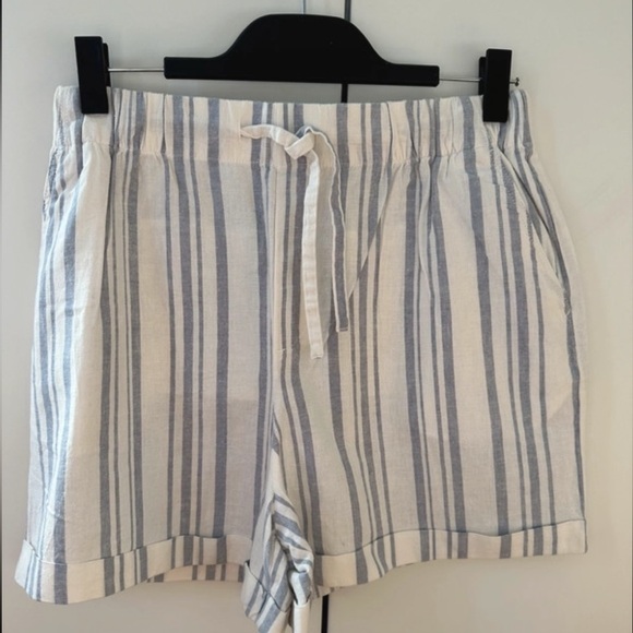 Uniqlo striped linen shorts - size M - Picture 2 of 5